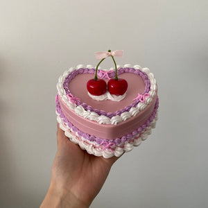 Cake jewelry box 🎀🍒